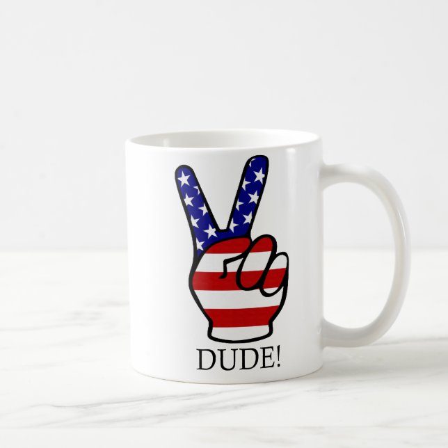 Taza De Café Paz americana (Derecha)
