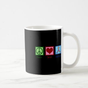 Taza De Café Paz Amor Autismo Romper Conciencia Hombres Autista