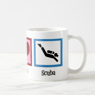 Taza De Café Paz Amor Buceo Scuba