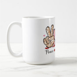 Taza De Café Paz, amor, café Mug: Sip con estilo ☕