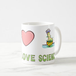 Taza De Café Paz Amor Ciencia