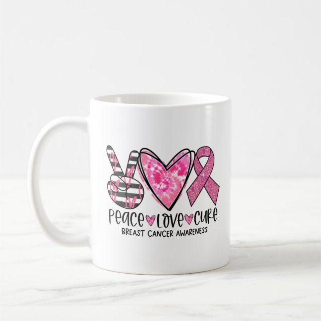 Taza De Café Paz, amor, cura (Izquierda)