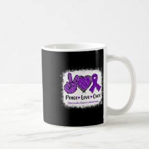 Taza De Café Paz Amor Cura Cura Cáncer Pancreático Conciencia P