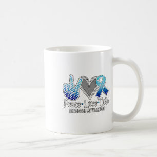 Taza De Café Paz Amor Cura Diabetes Conciencia 1