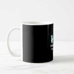 Taza De Café Paz Amor curación Cáncer ovárico