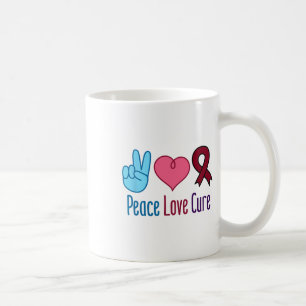 Taza De Café Paz Amor Cure anemia anemia drepanocítica Scd