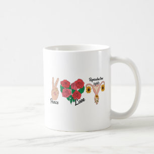Taza De Café Paz, amor, derechos reproductivos Propuesta
