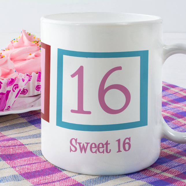 Taza De Café Paz Amor Dulce 16 Cute 16 cumpleaños (Subido por el creador)