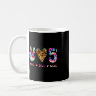Taza De Café Paz Amor Equipo De Quinto Grado Regreso A La Escue
