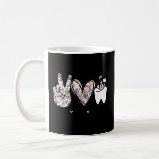 Taza De Café Paz Amor Higiene dental dental