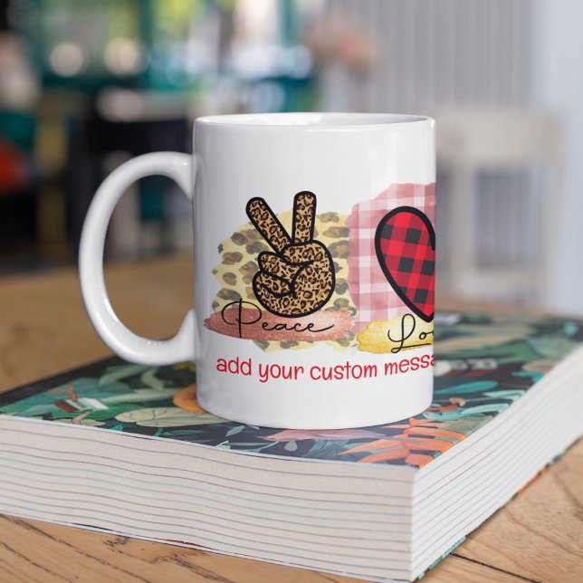 Taza De Café Paz Amor Mascota Pomerania Día de San Valentín de  (Subido por el creador)