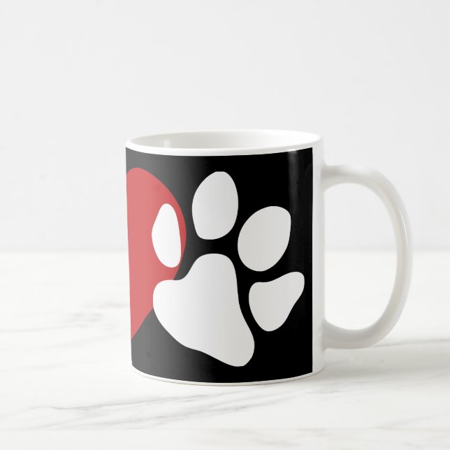 Taza De Café Paz-Amor-Paw (Derecha)