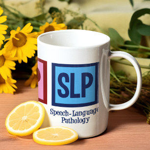 Taza De Café Paz Amor SLP Navidades de terapeutas de discurso c