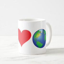Taza De Café Paz Amor Tierra