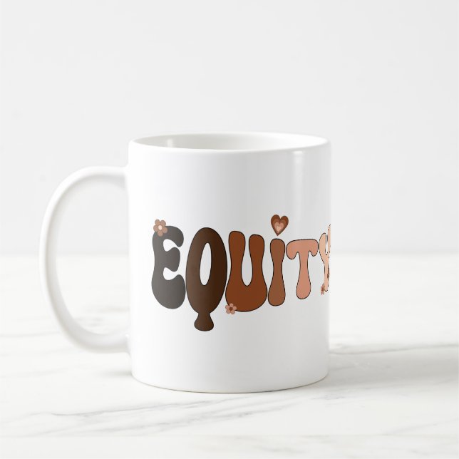 Taza De Café Paz, amor y equidad (Izquierda)