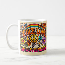 Taza De Café Paz, amor y groovinería