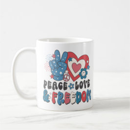 Taza De Café Paz Amor y Libertad