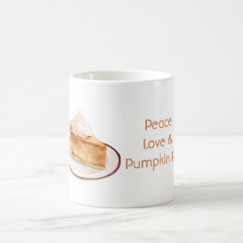 Taza De Café Paz Amor y Tarta de Calabaza