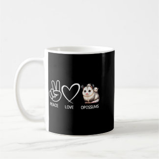 Taza De Café Paz Amor Zarigüeyas Divertidas Zarigüeyas Amante d