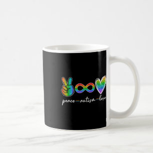 Taza De Café Paz Autismo Amor Infinito Símbolo Autismo Concienc