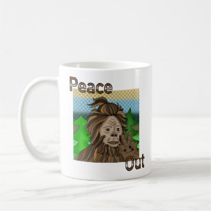 Taza De Café Paz   Bigfoot Sasquatch Pop Art