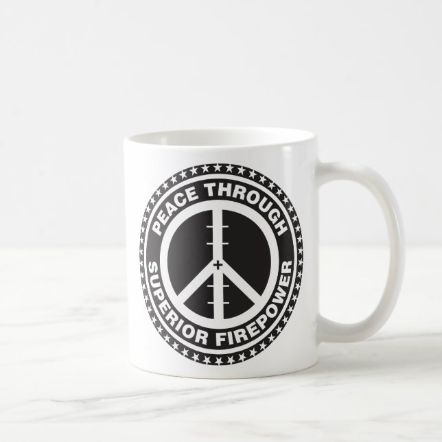 Taza De Café Paz con potencia de fuego superior (Derecha)