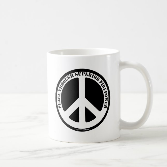 Taza De Café Paz con potencia de fuego superior (Derecha)