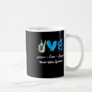 Taza De Café Paz Cure Mowat-wilson Síndrome Cinta Azul