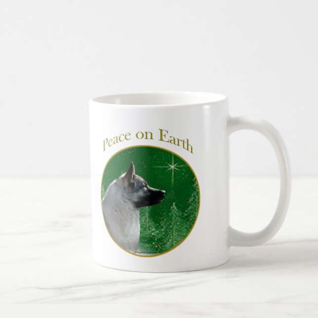 Taza De Café Paz de Elkhound Noruega (Derecha)