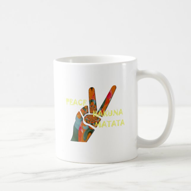 Taza De Café Paz de Hakuna Matata (Derecha)