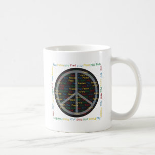 Taza De Café Paz de mundo