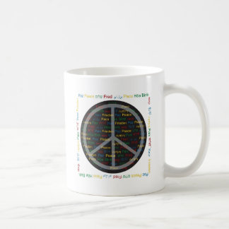 Taza De Café Paz de mundo