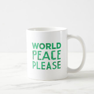 Taza De Café Paz de mundo por favor