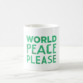 Taza De Café Paz de mundo por favor