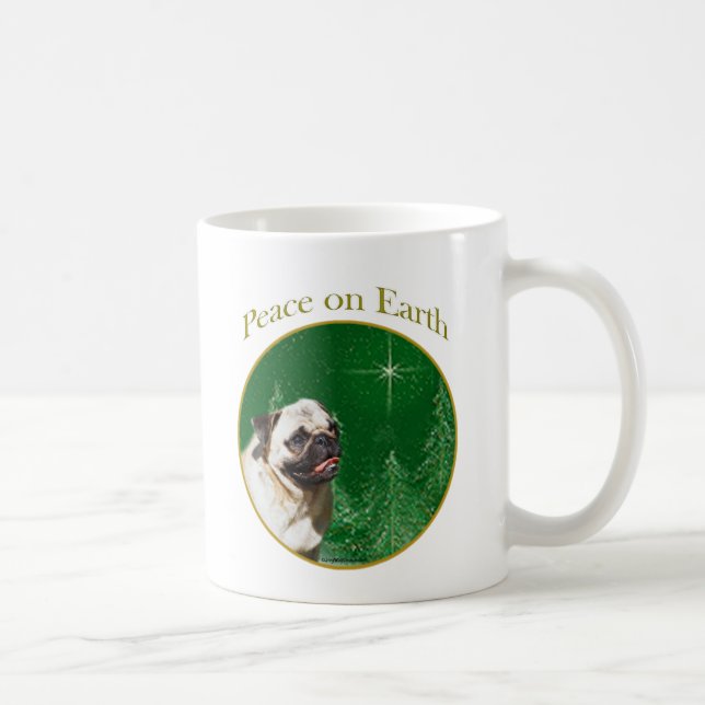 Taza De Café Paz de Pug (Derecha)