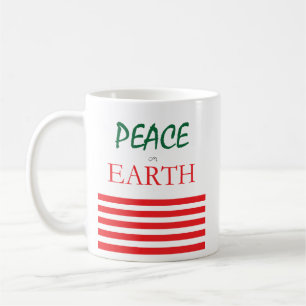 Taza De Café Paz en banda de vacaciones en la Tierra