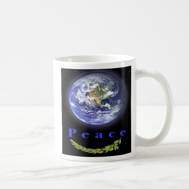 Taza De Café paz en la tierra (Derecha)