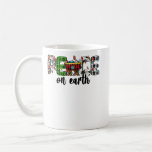 Taza De Café Paz en la Tierra Natividad Niño Jesús Feliz Festiv