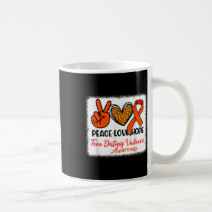 Taza De Café Paz en paz blanqueada Amor Esperanza Adolescente q