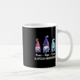 Taza De Café Paz Esperanza Amor Gnomes Alopecia Conciencia