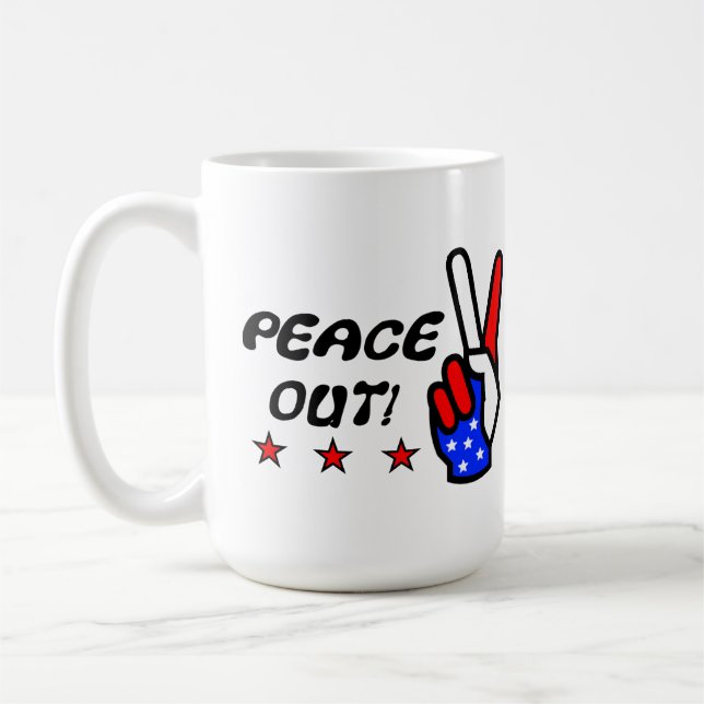 Taza De Café ¡Paz fuera Estados Unidos! (Izquierda)