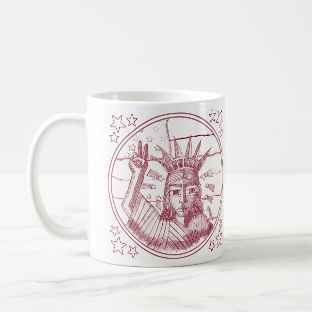 Taza De Café Paz Libertad (Izquierda)
