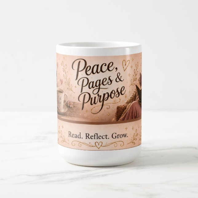 Taza De Café Paz, Páginas y Propósito  (Centro)