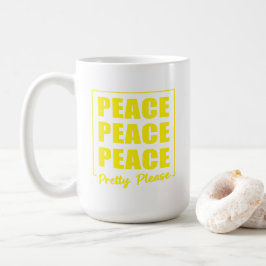 Taza De Café Paz Paz Paz Por Favor