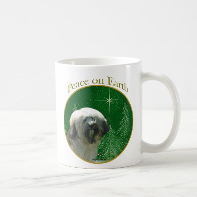 Taza De Café Paz Terrier tibetano (Derecha)
