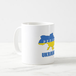 Taza De Café Paz Ucrania - Apoyo a la paz y el amor