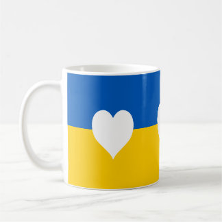Taza De Café Paz y amor por Ucrania
