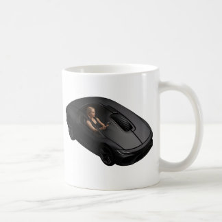 Taza De Café PC Mouse-Car: Haga clic a la velocidad de un super