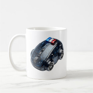 Taza De Café PC Ratón-Auto: vehículo policial
