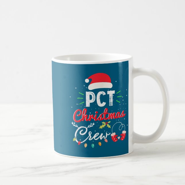 Taza De Café Pct Christmas Crew Fun Patient Care Tech Matching  (Derecha)